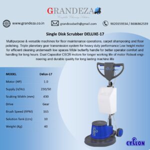 DELUXE-17 Single Disk Scrubber
