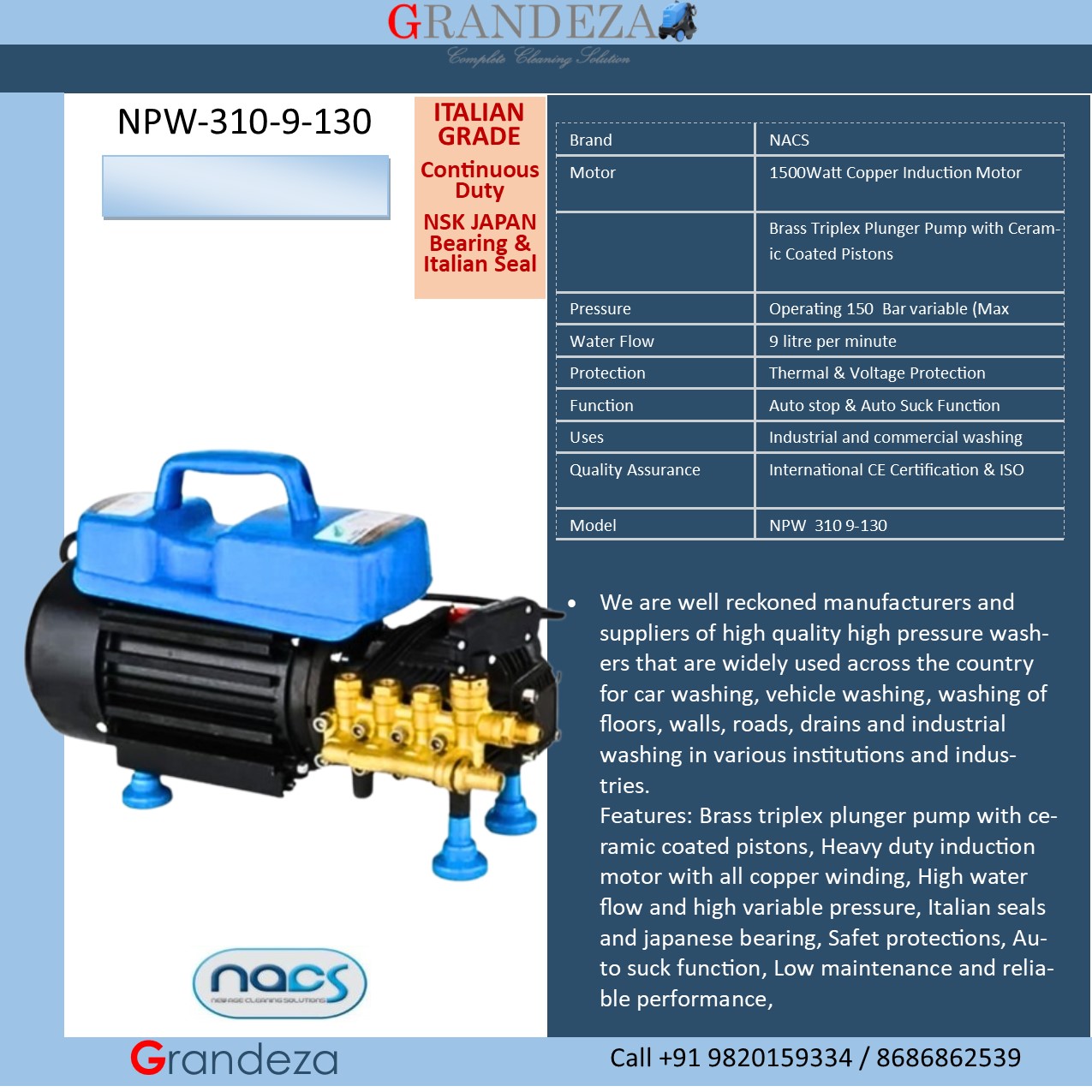 NPW-310-9-130 High Pressure Washer - Image 3