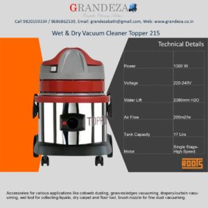 ROOTS Wet & Dry vacuum Cleaner Topper 215/17