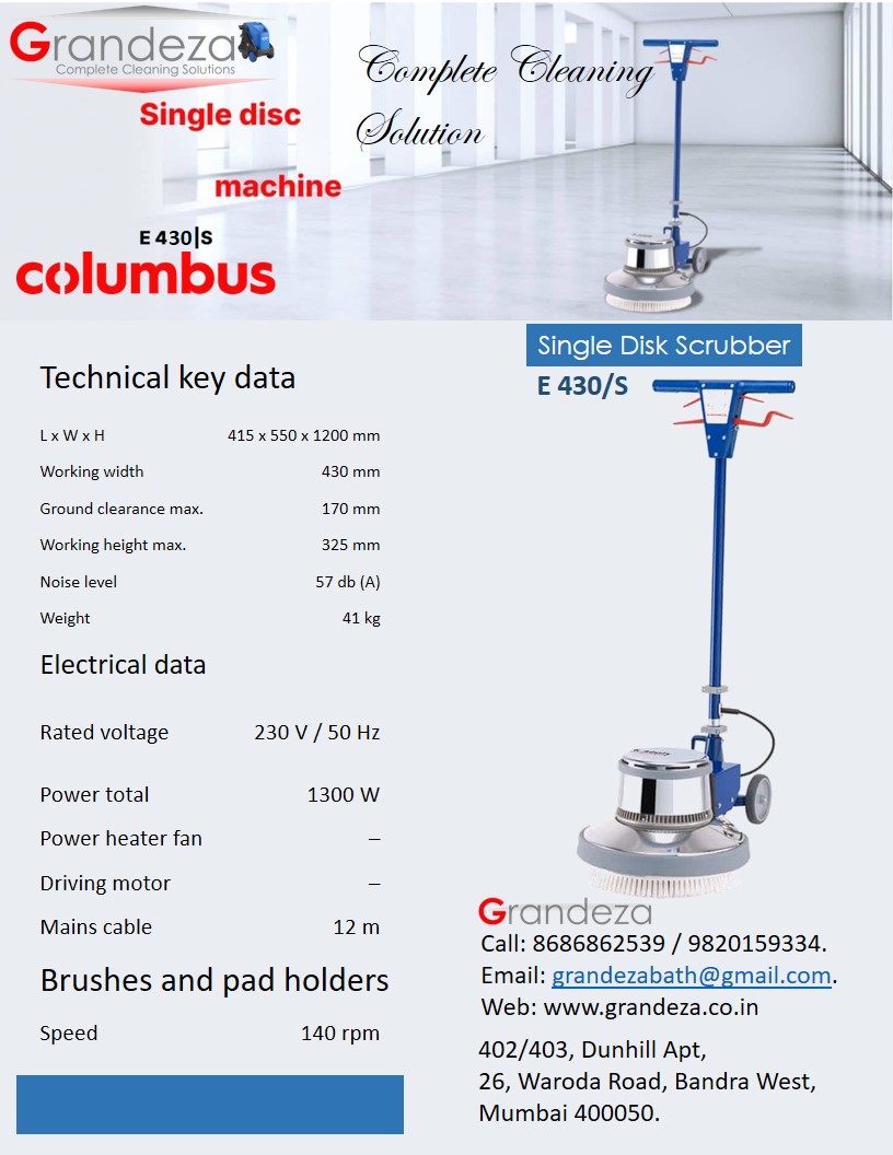COLUMBUS Single Disk Scrubber E 430/S - Image 2